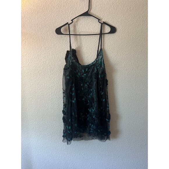 Free People Pure Heart Beaded Mini Dress Size Small - Picture 5 of 14